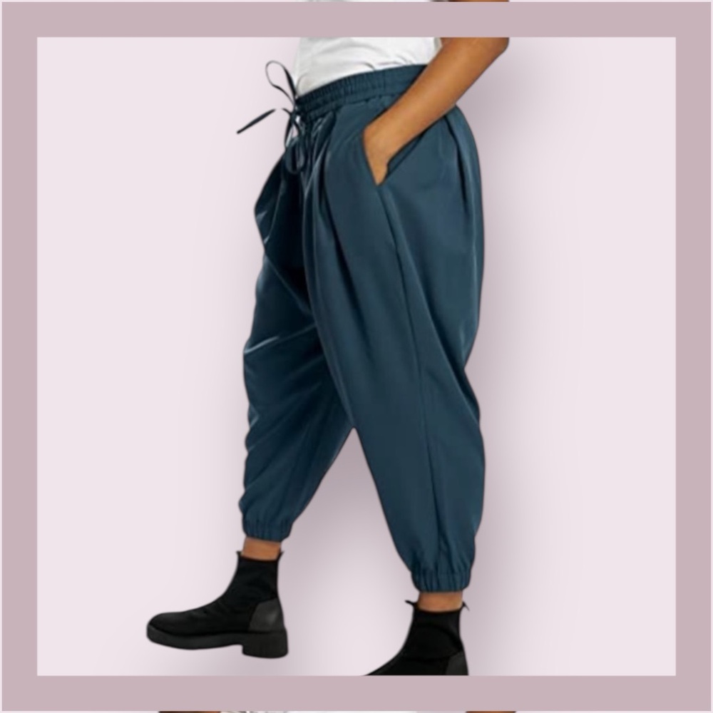Dubgee by Whoopi Teal Baggy Joggers - Picture 2 of 9